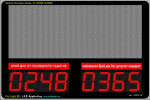 Random LED display segment and matrix